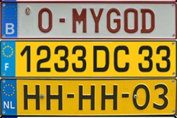 49a3fc real europe number plates.